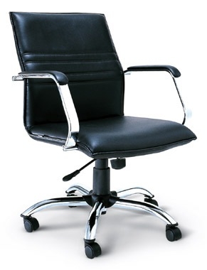 39012::EX-6::เก้าอี้สำนักงาน โยกทั้งตัว มีล้อเลื่อน 5 แฉก ขาเหล็กชุบโครเมี่ยม มีเบาะหนัง PVC,PU,และเบาะผ้าฝ้าย เก้าอี้สำนักงาน asahi